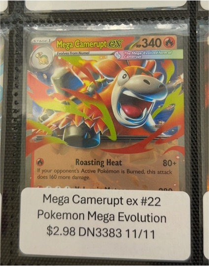 Pokemon Mega Evolution #22 Mega Camerupt ex — front