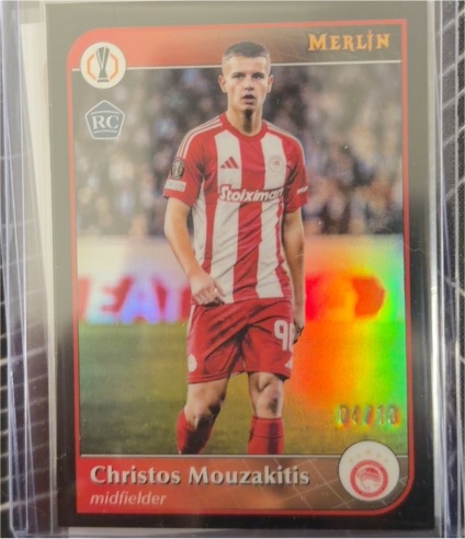 2024-25 Topps Merlin UEFA Club Competitions #134 Christos Mouzakitis — front