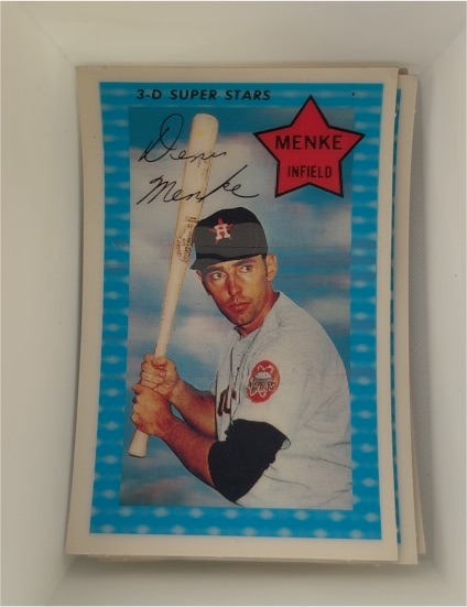 1971 Kellogg's 3-D Super Stars #8 Denis Menke Houston Astros — front