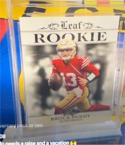 2023 Leaf Rookies #RA-07 Brock Purdy — front