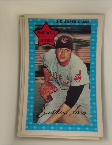 1971 Kellogg's 3-D Super Stars #37 Sam McDowell — front