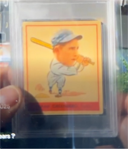 1938 Goudey Heads Up #253 Hank Greenberg — front