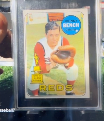 1969 Topps #95 Johnny Bench — front