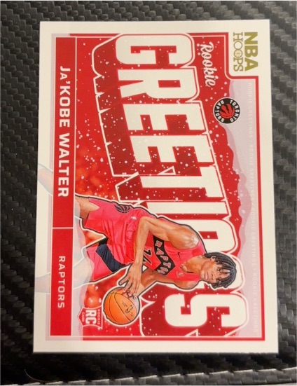 2024-25 Panini NBA Hoops #8 Ja'Kobe Walter Rookie Greetings — front