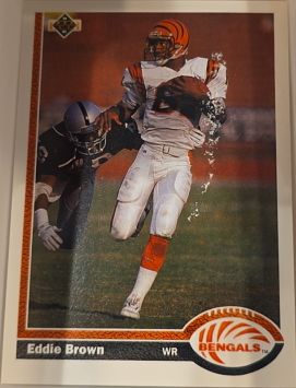 1991 Upper Deck #207 Eddie Brown — front