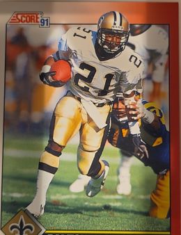 1991 Score #138 Dalton Hilliard New Orleans Saints — front