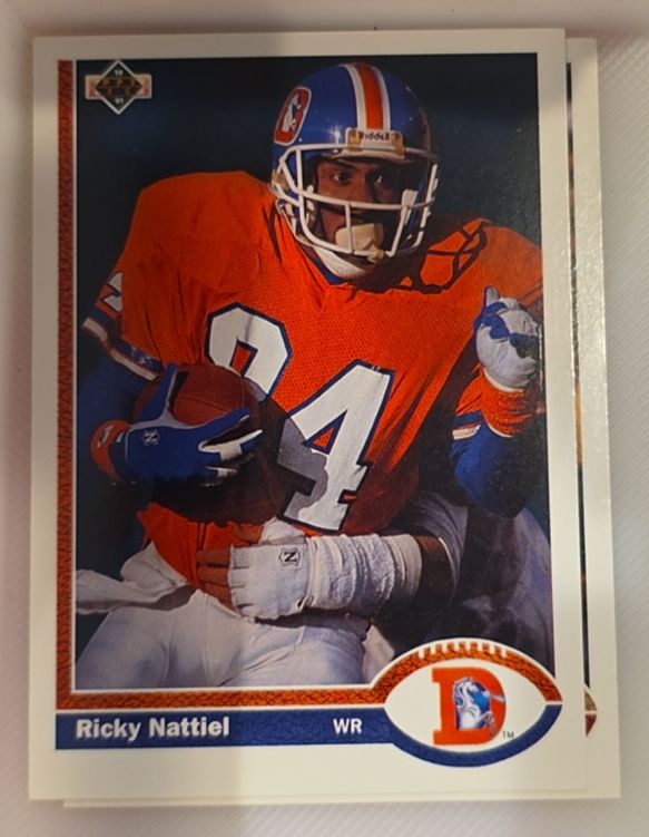 1991 Upper Deck #384 Ricky Nattiel Denver Broncos — front