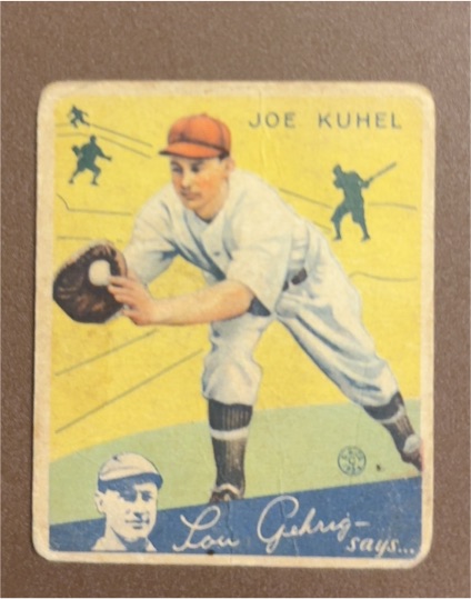 1934 Goudey #16 Joe Kuhel — front