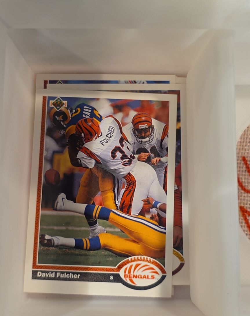 1991 Upper Deck #363 David Fulcher — front