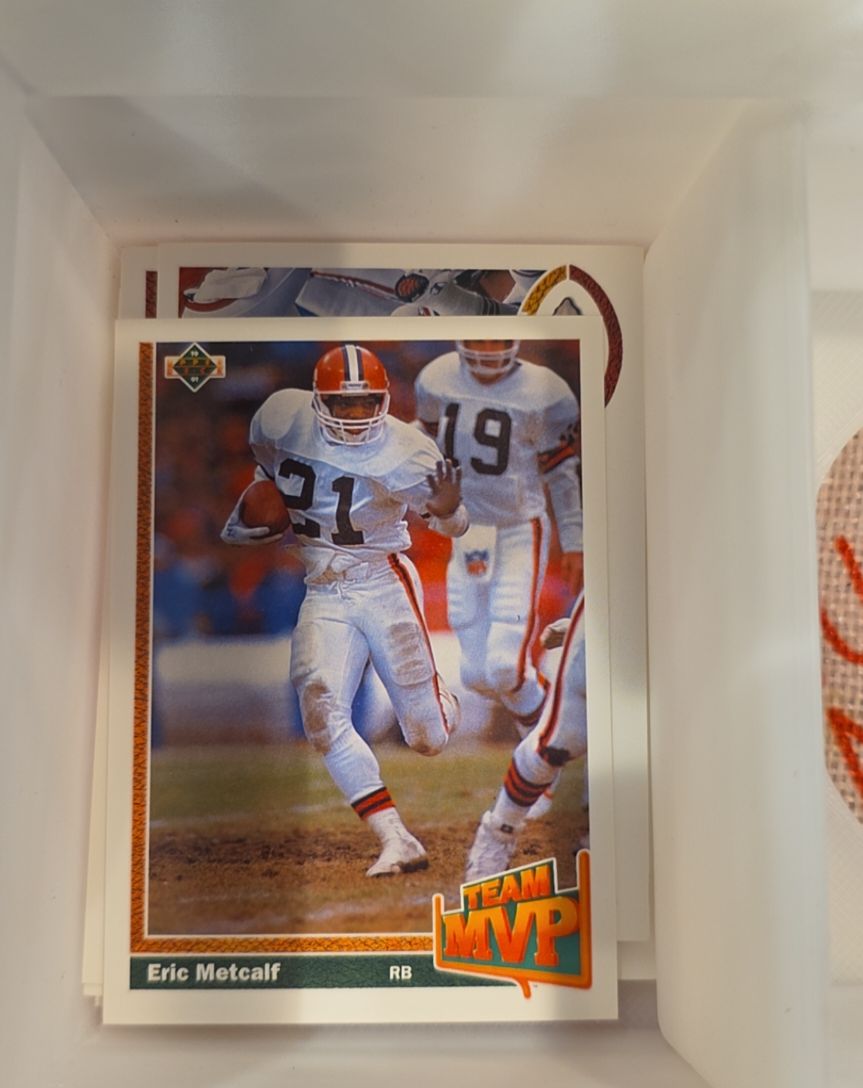 1991 Upper Deck #455 Eric Metcalf — front