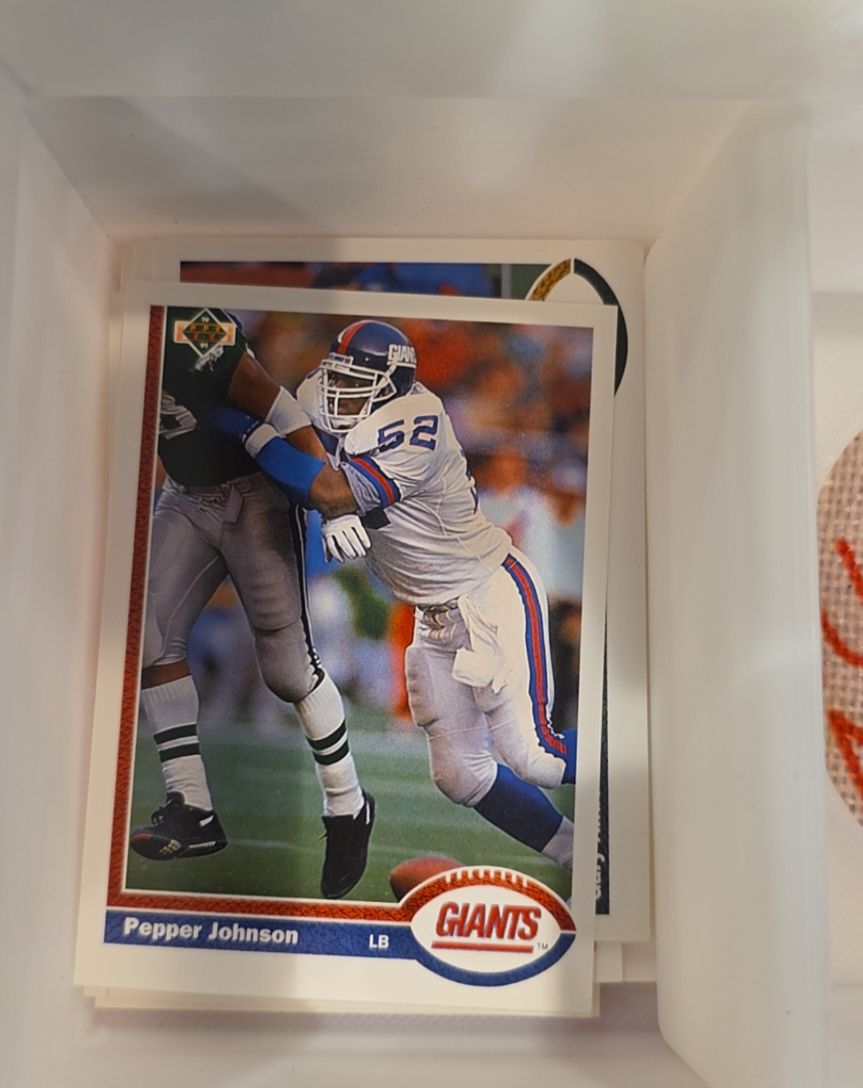 1991 Upper Deck #183 Pepper Johnson — front