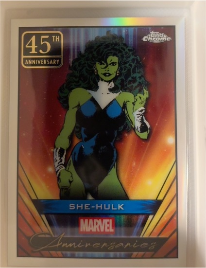 2025 Topps Chrome Marvel Anniversaries #MA-14 She-Hulk — front