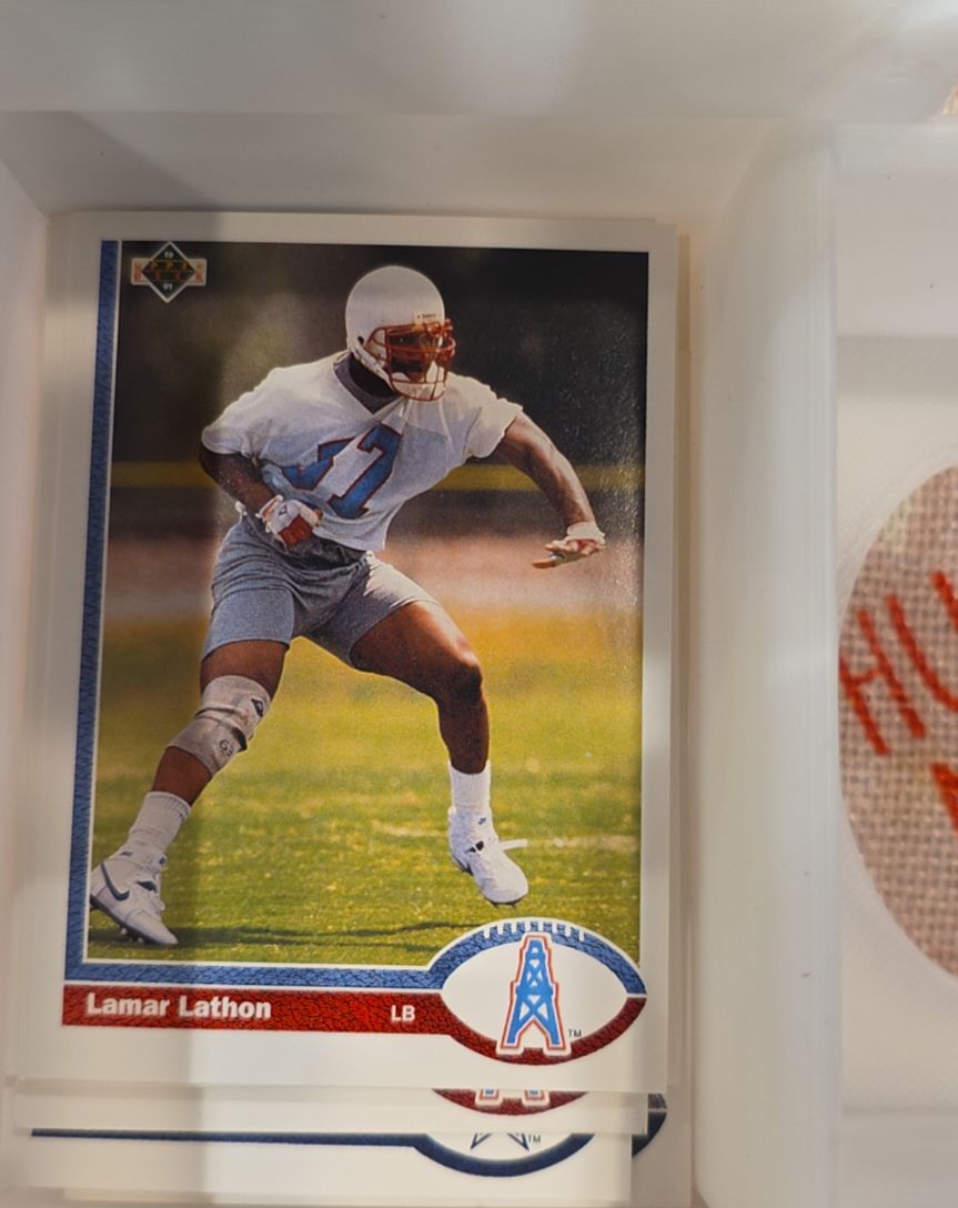 1991 Upper Deck #424 Lamar Lathon — front
