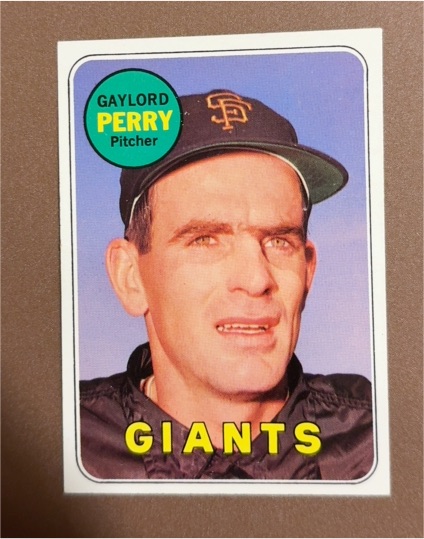 1969 Topps #485 Gaylord Perry — front
