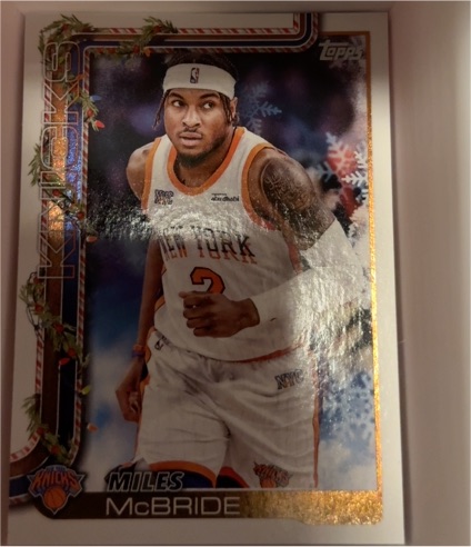 2025-26 Topps Holiday #H15 Miles McBride — front