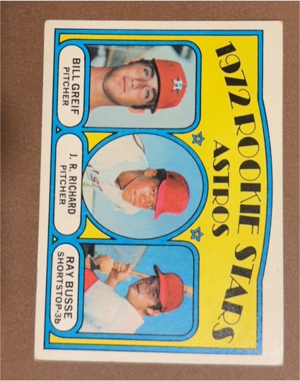 1972 Topps #101 Astros 1972 Rookie Stars Bill Greif J.R. Richard Ray Busse — front