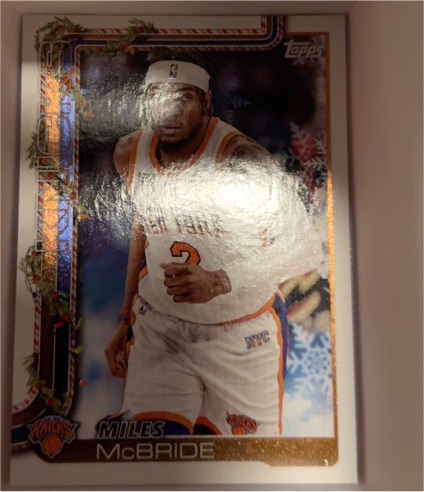 2025-26 Topps Holiday #H15 Miles McBride — front