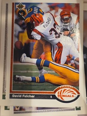 1991 Upper Deck #363 David Fulcher — front