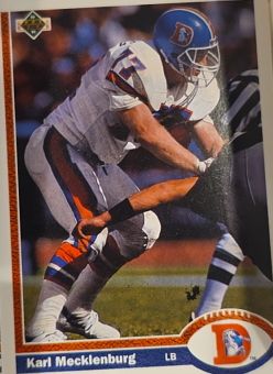 1991 Upper Deck #105 Karl Mecklenburg — front