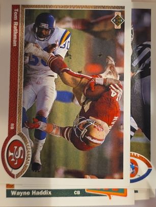 1991 Upper Deck #103 Tom Rathman — front