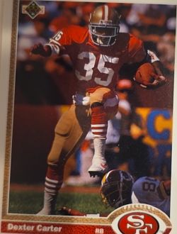 1991 Upper Deck #125 Dexter Carter — front