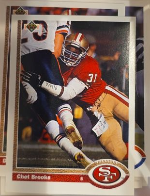1991 Upper Deck #492 Chet Brooks — front
