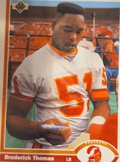 1991 Upper Deck #235 Broderick Thomas — front