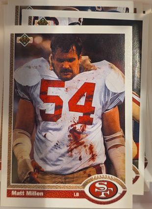 1991 Upper Deck #409 Matt Millen — front