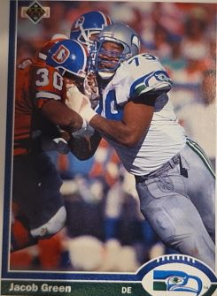 1991 Upper Deck #336 Jacob Green — front
