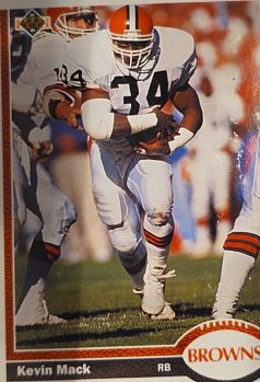 1991 Pro Set #34 Kevin Mack — front