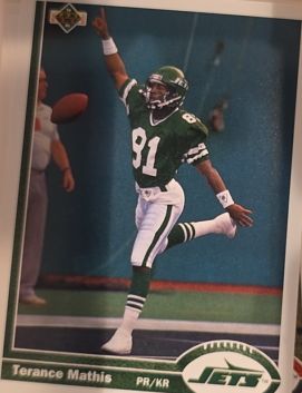 1991 Upper Deck #188 Terance Mathis New York Jets — front