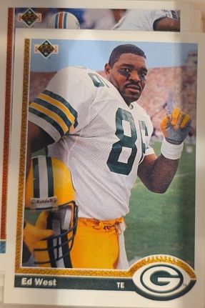 1991 Upper Deck #380 Ed West — front