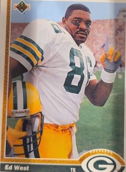 1991 Upper Deck #380 Ed West — front