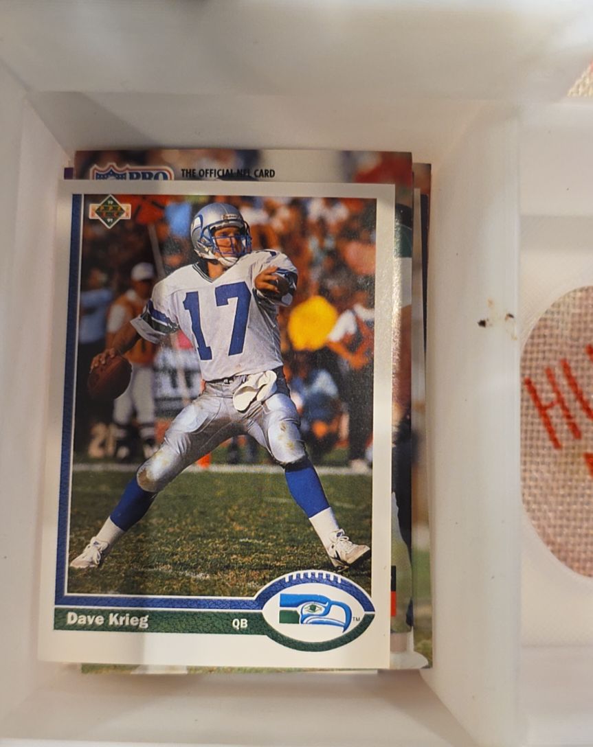 1991 Upper Deck #170 Dave Krieg — front