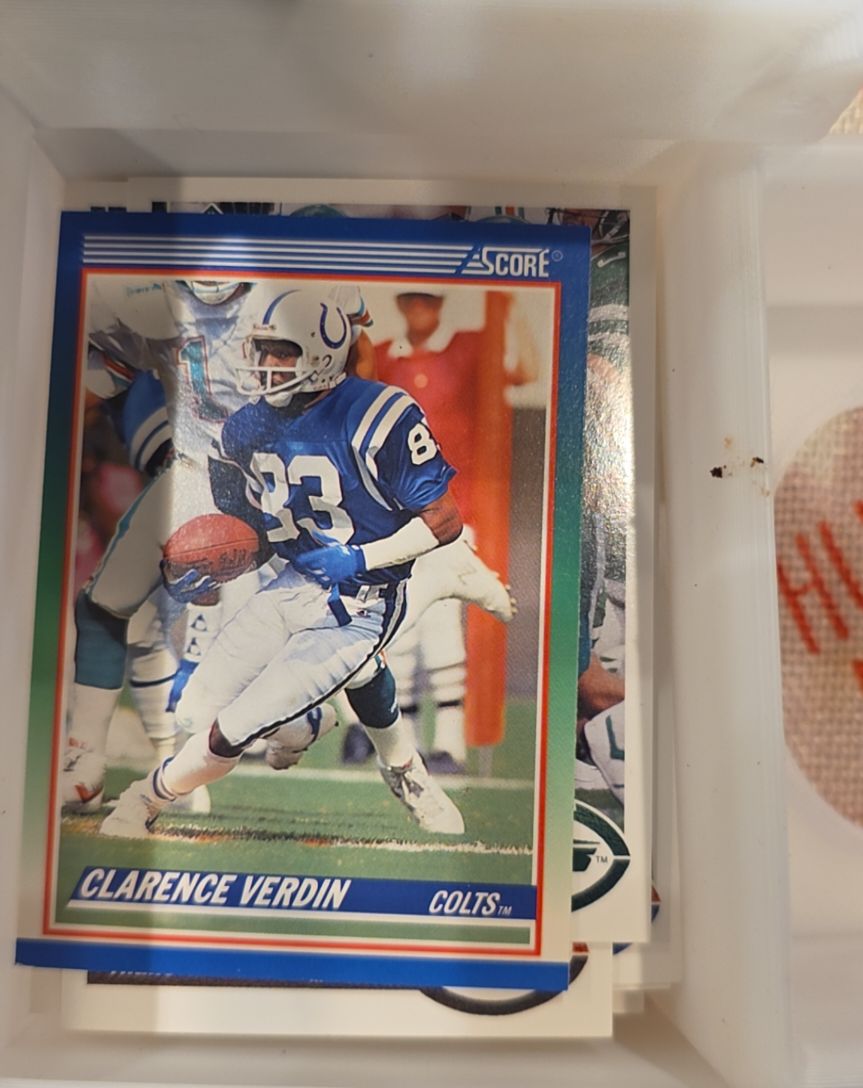 1990 Score #371 Clarence Verdin — front