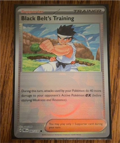 2016 Pokémon Prismatic Evolutions #097 Black Belt's Training — front