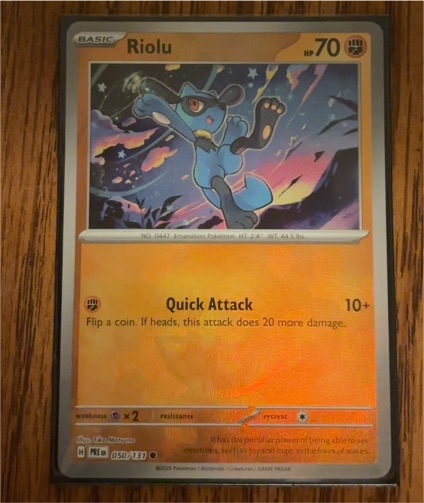 2025 Pokémon SV: Prismatic Evolutions #050 Riolu — front