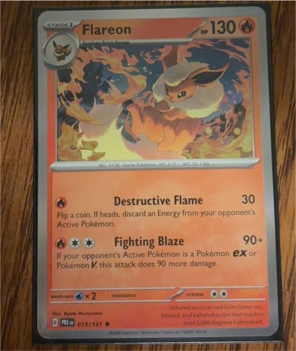 2025 Pokémon Scarlet & Violet Prismatic Evolutions #013 Flareon — front