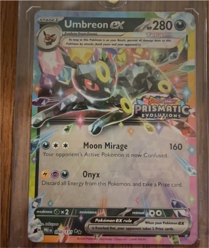 2016 Pokémon Prismatic Evolutions #060 Umbreon ex — front