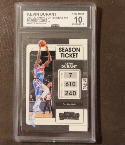 2021-22 Panini Contenders #84 Kevin Durant — front