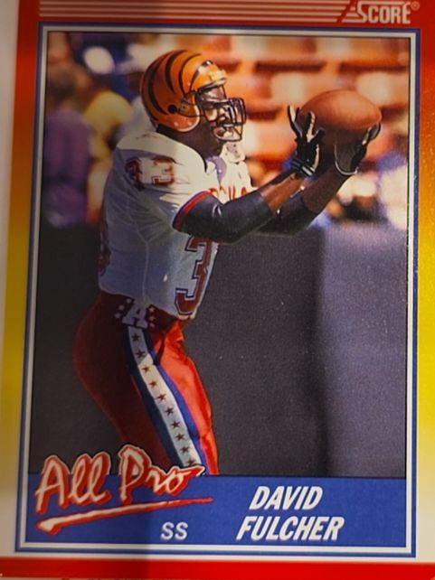 1990 Score #565 David Fulcher — front