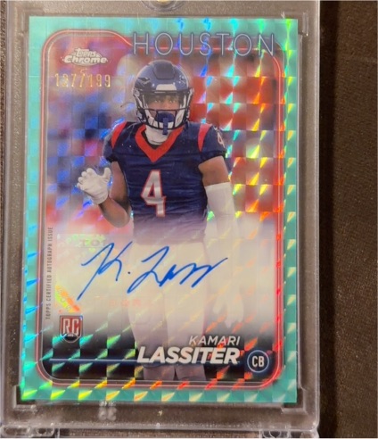 2024 Topps Chrome Rookie Autographs Kamari Lassiter #RA-KLA — front