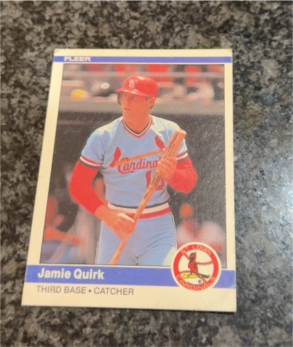 1984 Fleer #332 Jamie Quirk — front
