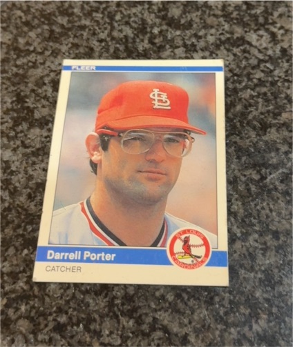 1984 Fleer #331 Darrell Porter — front