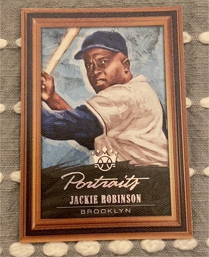 2018 Panini Diamond Kings Portraits #P12 Jackie Robinson — front