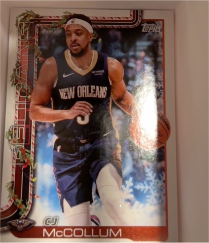 2025 Topps Holiday #H184 CJ McCollum — front