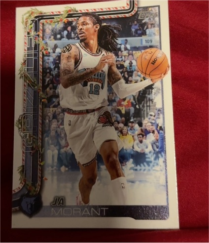 2025-26 Topps Holiday #H146 Ja Morant — front