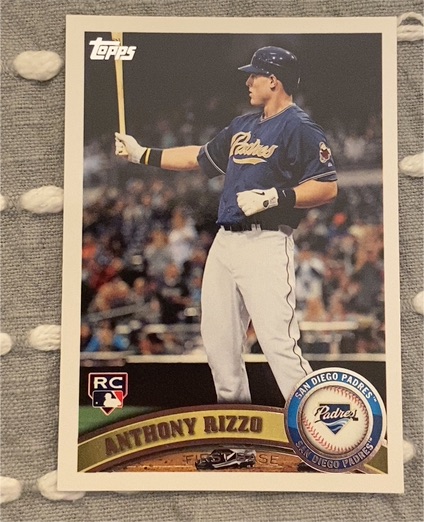 2011 Topps Update #US55 Anthony Rizzo — front