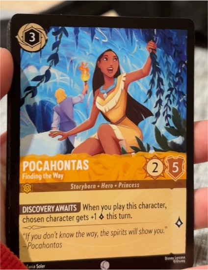 2024 Disney Lorcana Winterspell #8 Pocahontas - Finding the Way — front