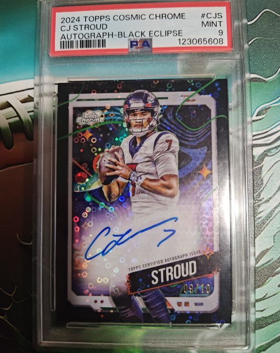 2024 Topps Cosmic Chrome #CJS CJ Stroud Autograph Black Eclipse — front